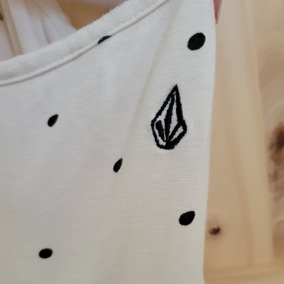 Volcom cream polka dot dress - Picture 3 of 4